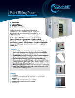 Paint Mixing Room Cover