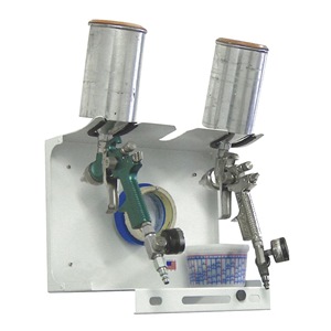 Global Finishing Solutions Double Spray Gun Holder and Shelf