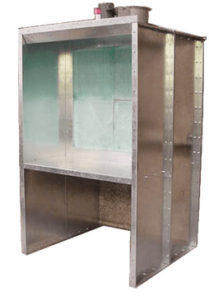Col-Met Engineered Finishing Solutions Open Face Bench Paint Booth