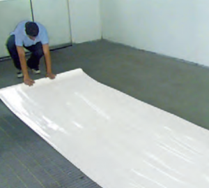 Self-Adhesive WHITE Booth Floor Film – 48″ x 200′